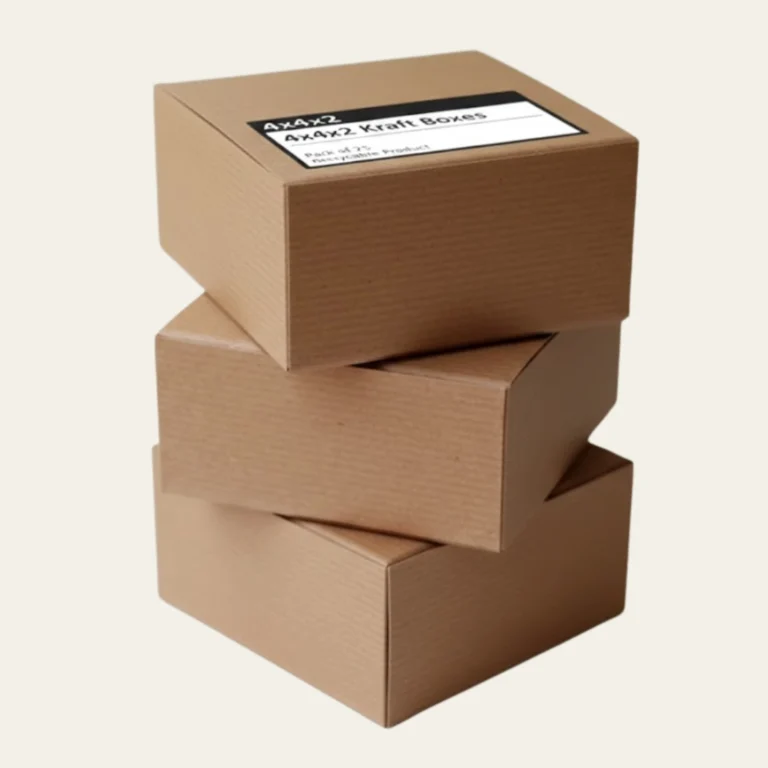 4x4x2 Kraft Boxes - Hot Custom Boxes