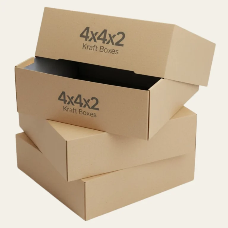 4x4x2 Kraft Boxes - Hot Custom Boxes