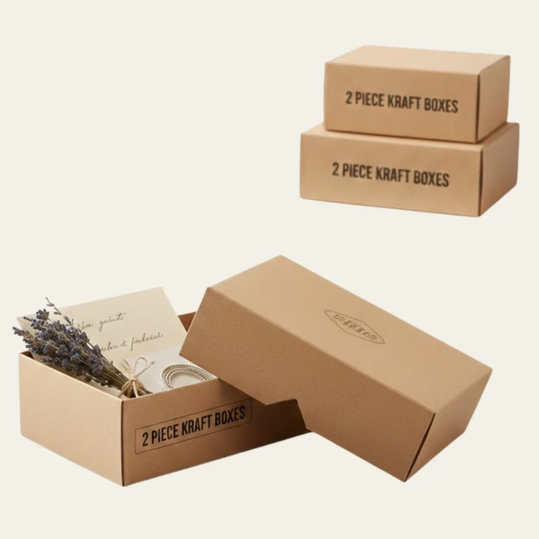 2 Piece Kraft Boxes - Hot Custom Boxes