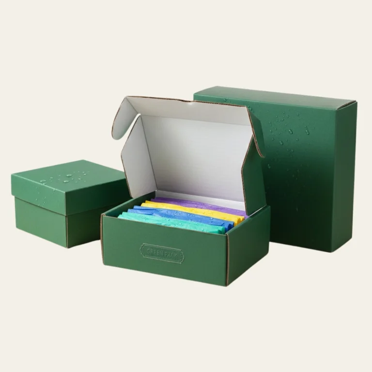 Green Cardboard Boxes - Hot Custom Boxes