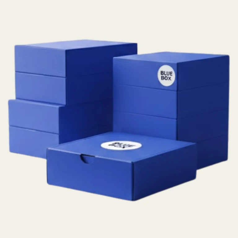 Blue Cardboard Boxes - Hot Custom Boxes