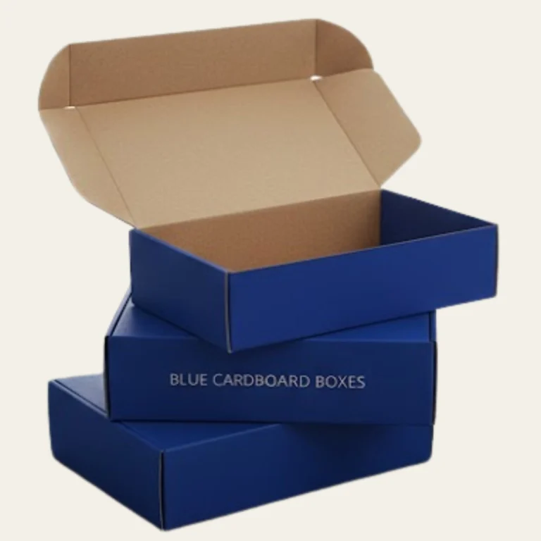 Blue Cardboard Boxes - Hot Custom Boxes