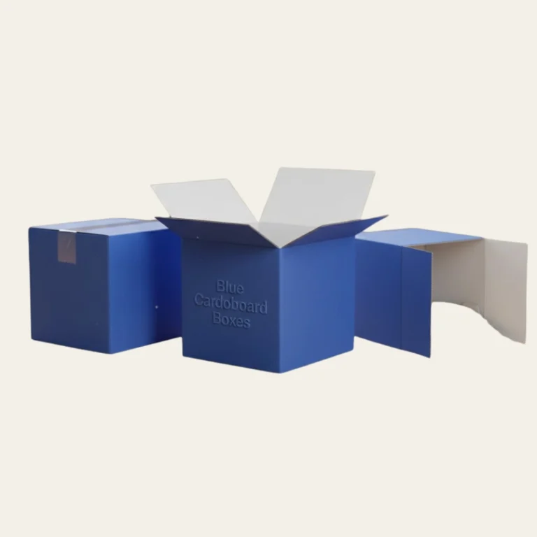 Blue Cardboard Boxes - Hot Custom Boxes