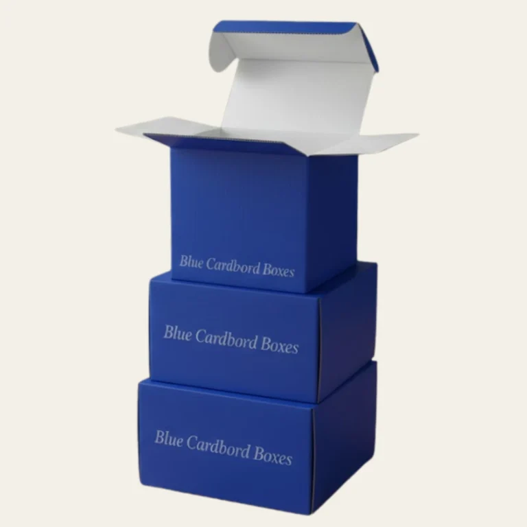 Blue Cardboard Boxes - Hot Custom Boxes