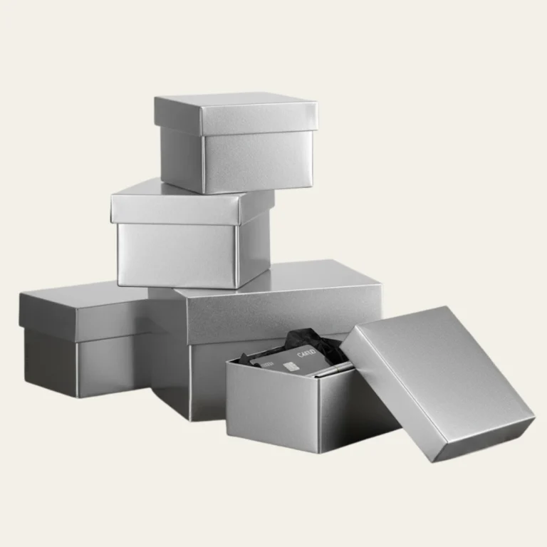 Silver Cardboard Boxes - Hot Custom Boxes