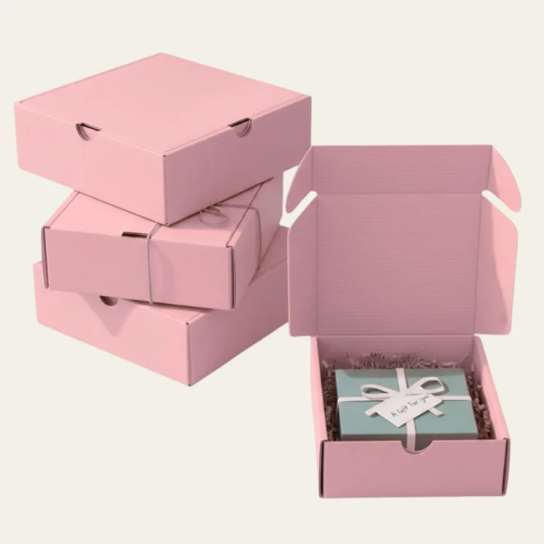 Pink Cardboard Boxes - Hot Custom Boxes