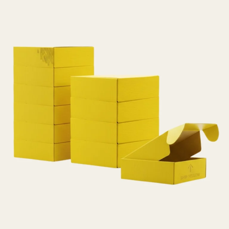 Yellow Cardboard Boxes - Hot Custom Boxes
