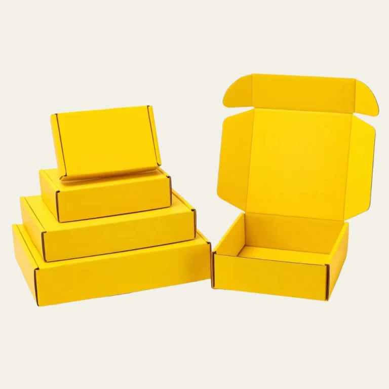 Yellow Cardboard Boxes - Hot Custom Boxes