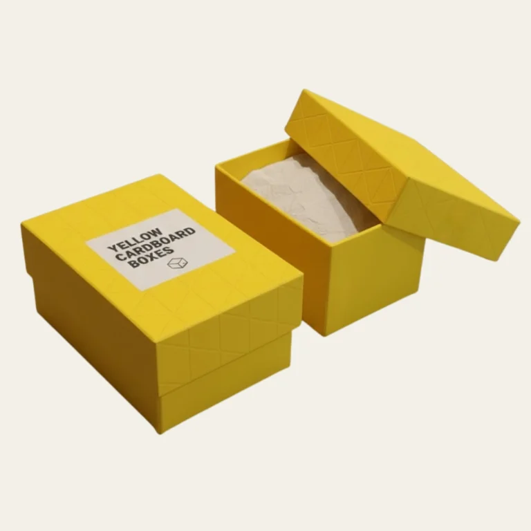 Yellow Cardboard Boxes - Hot Custom Boxes