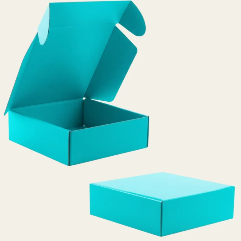 Teal Cardboard Boxes  - Hot Custom Boxes