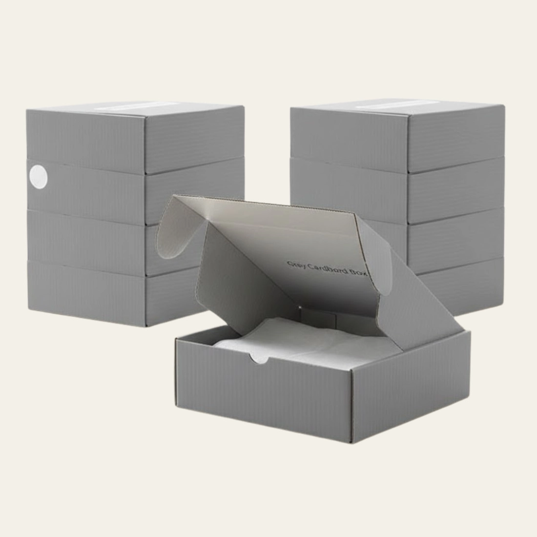 Gray Cardboard Boxes - Hot Custom Boxes