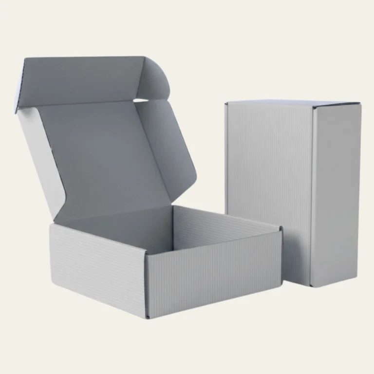 Silver Corrugated Boxes - Hot Custom Boxes