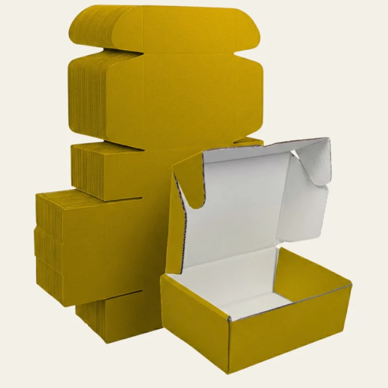 Gold Corrugated Boxes - Hot Custom Boxes