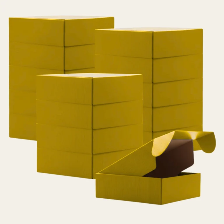 Gold Corrugated Boxes - Hot Custom Boxes