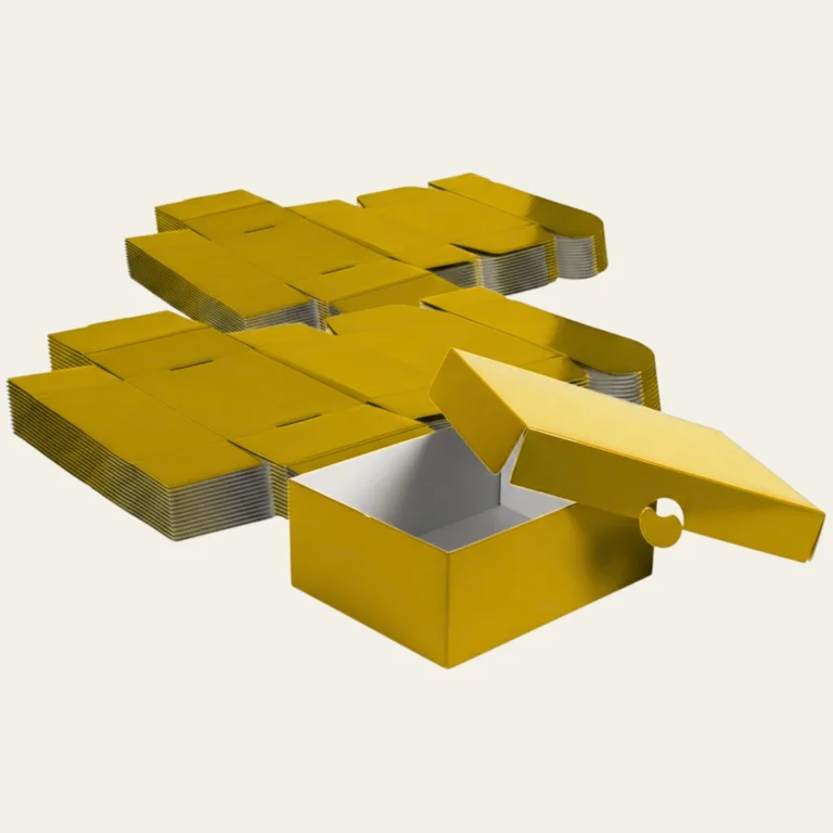 Gold Corrugated Boxes - Hot Custom Boxes