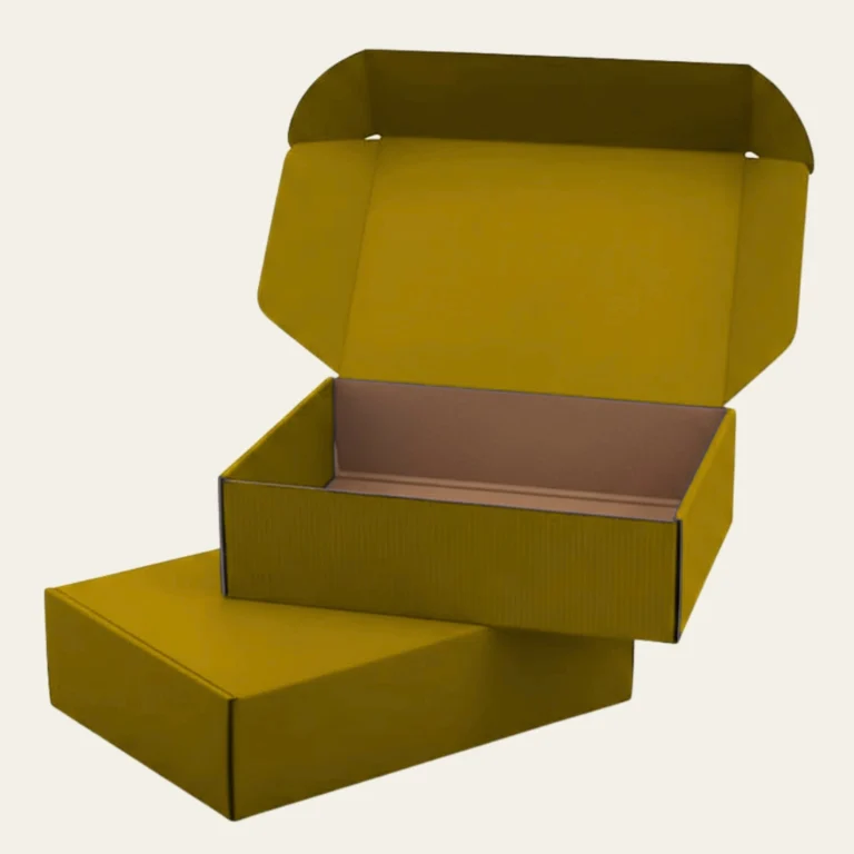Gold Corrugated Boxes - Hot Custom Boxes