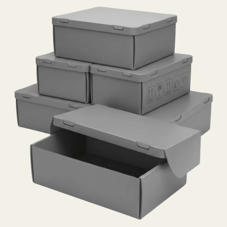 Gray Corrugated Boxes - Hot Custom Boxes