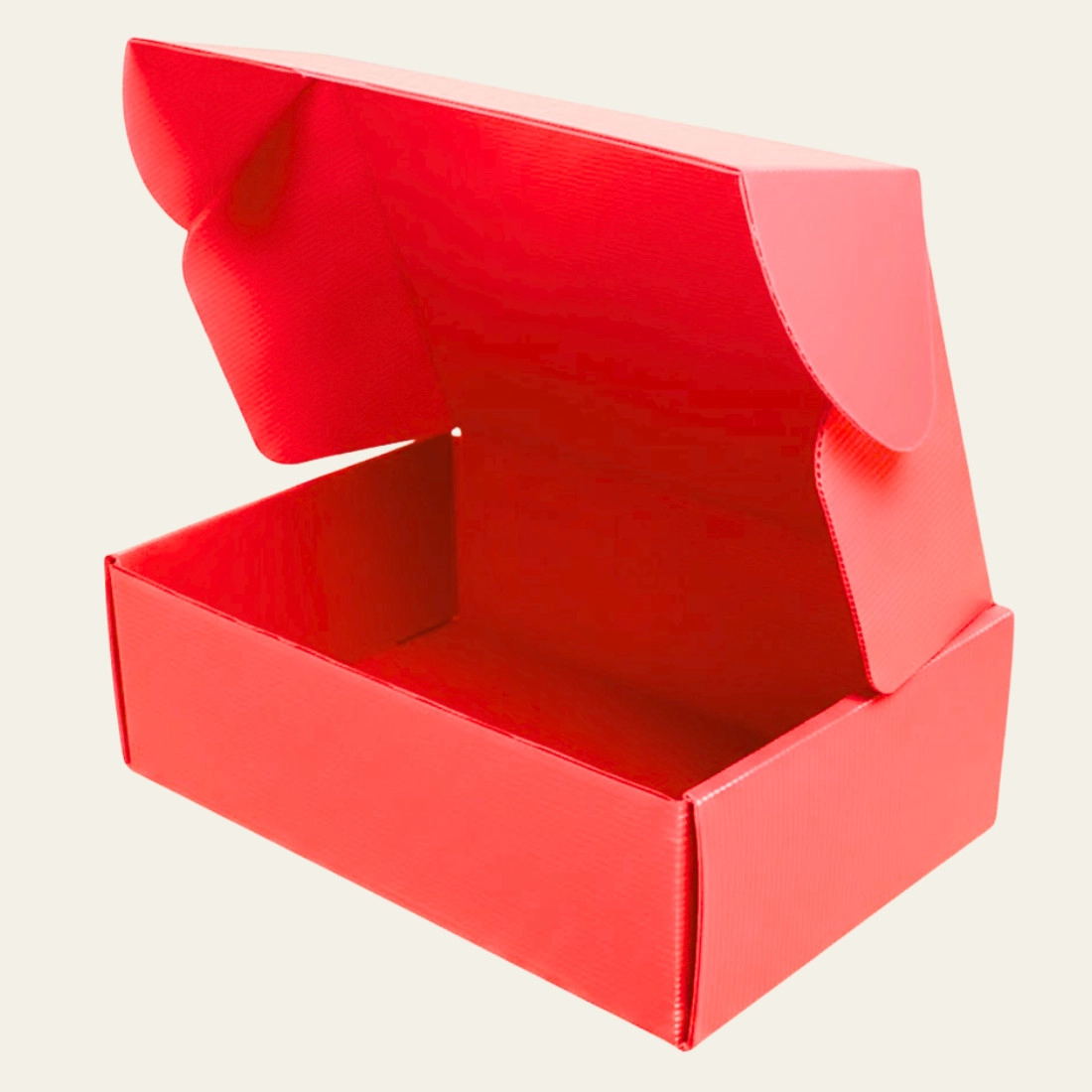 Red Corrugated Boxes - Hot Custom Boxes