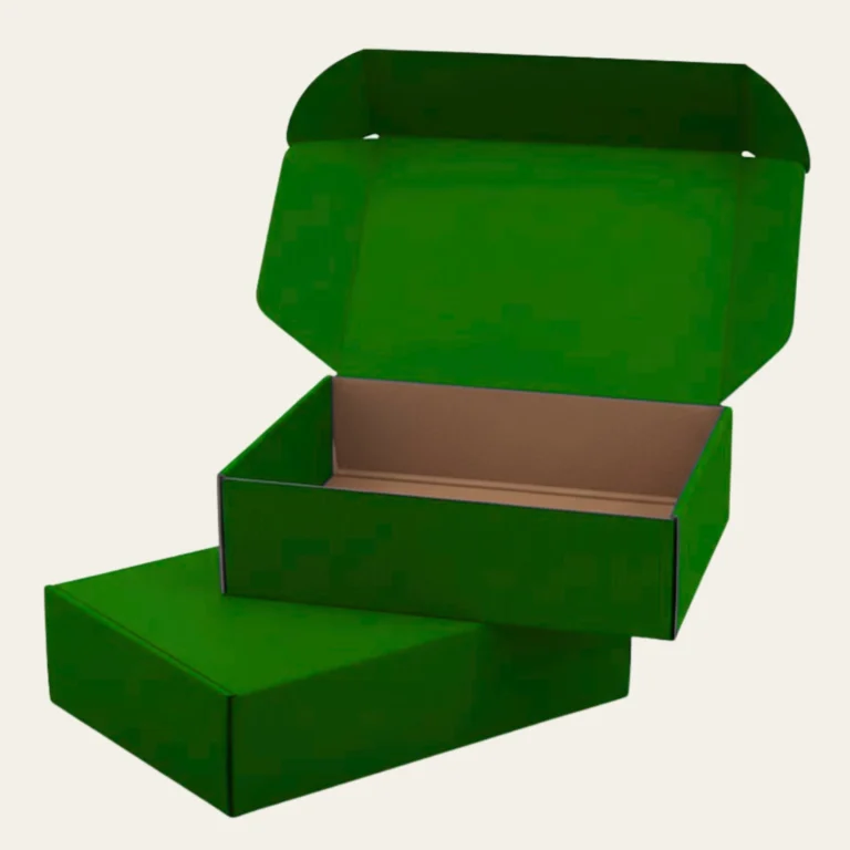 Green Corrugated Boxes - Hot Custom Boxes