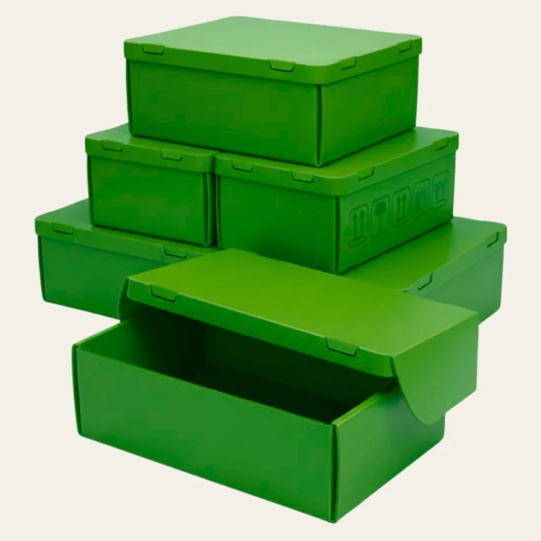 Green Corrugated Boxes - Hot Custom Boxes