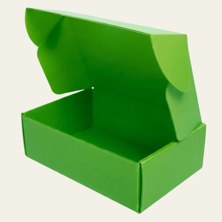 Green Corrugated Boxes - Hot Custom Boxes