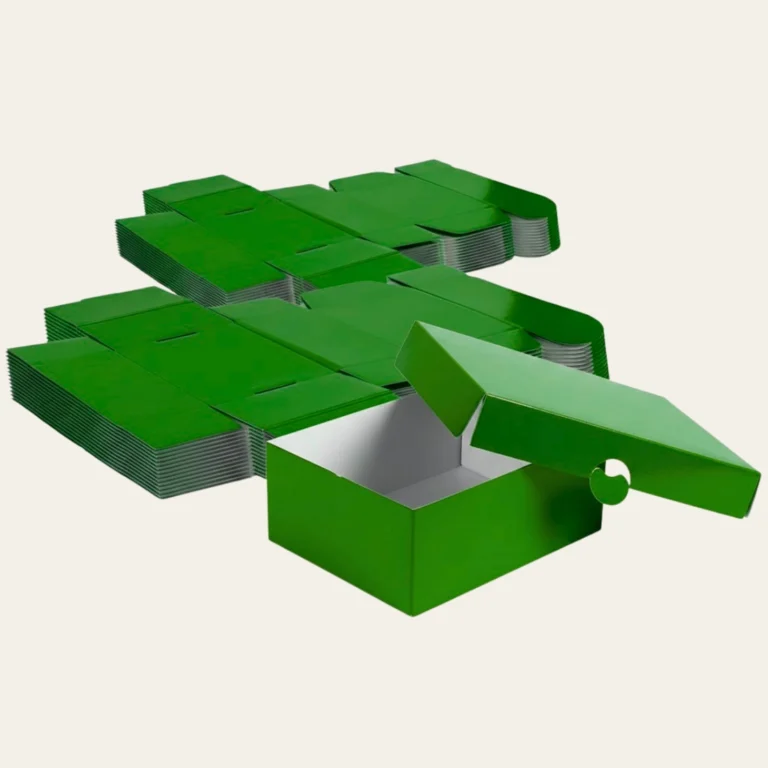 Green Corrugated Boxes - Hot Custom Boxes
