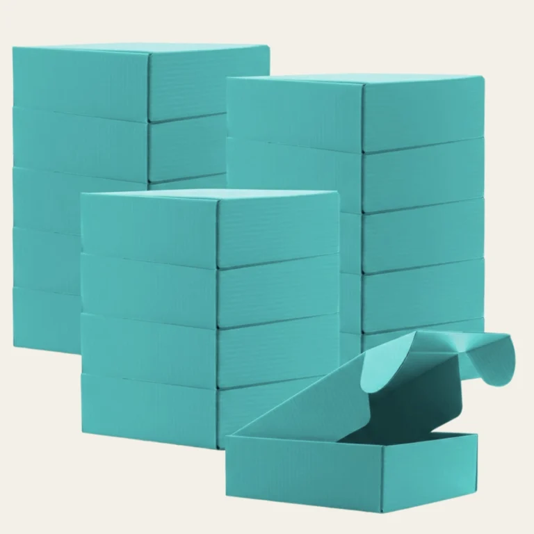 Teal Corrugated Boxes - Custom Corrugated Boxes