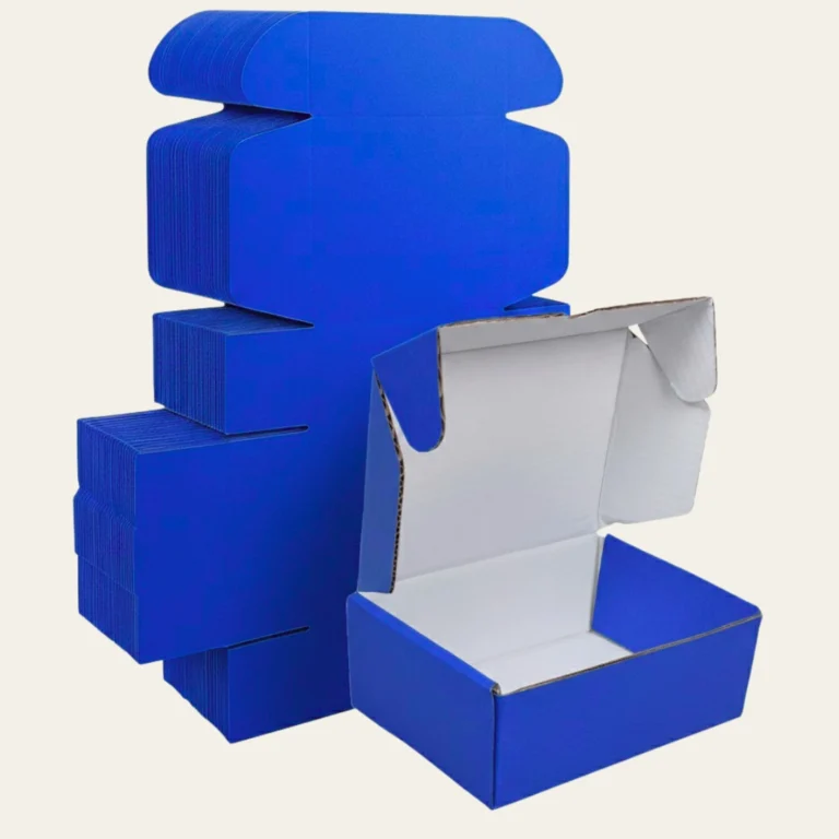 Blue Corrugated Boxes - Custom Corrugated Boxes