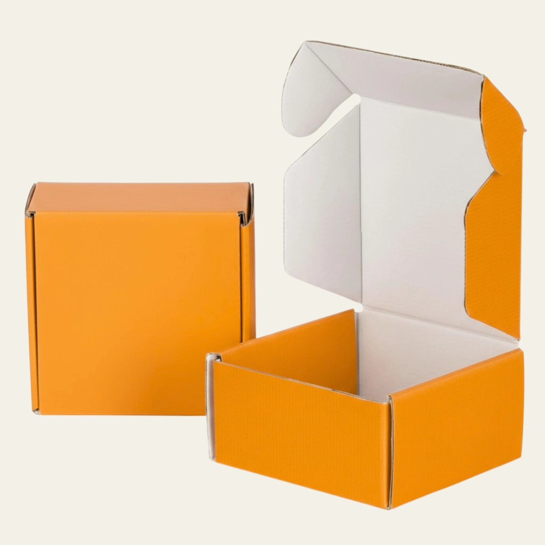 Orange Corrugated Boxes - Custom Corrugated Boxes