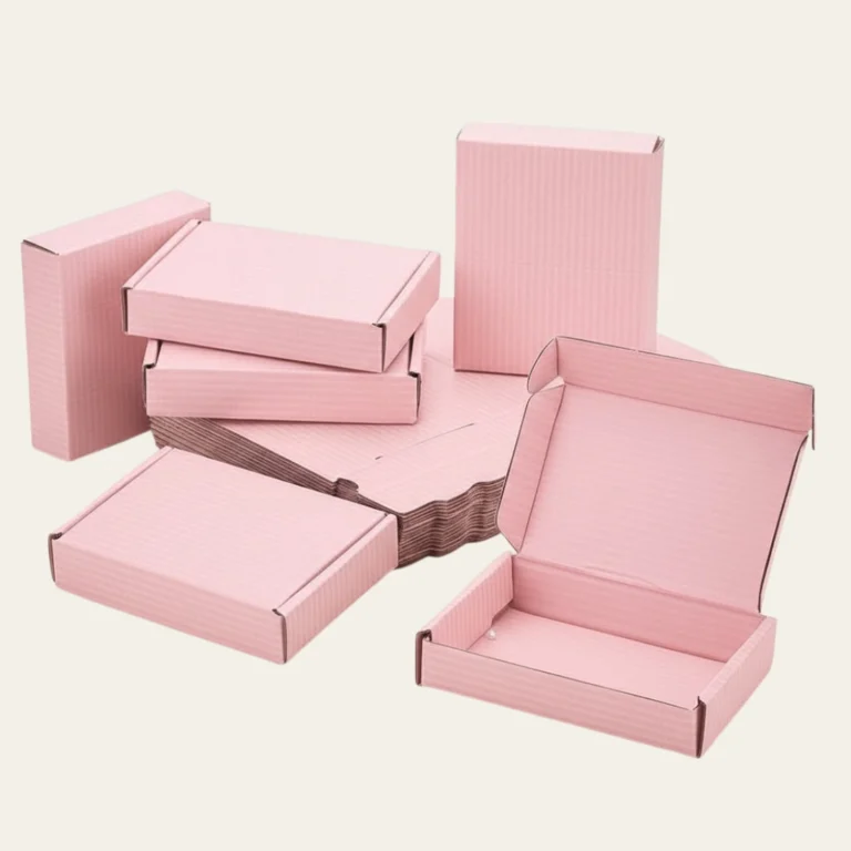 Pink Corrugated Boxes - Custom Corrugated Boxes