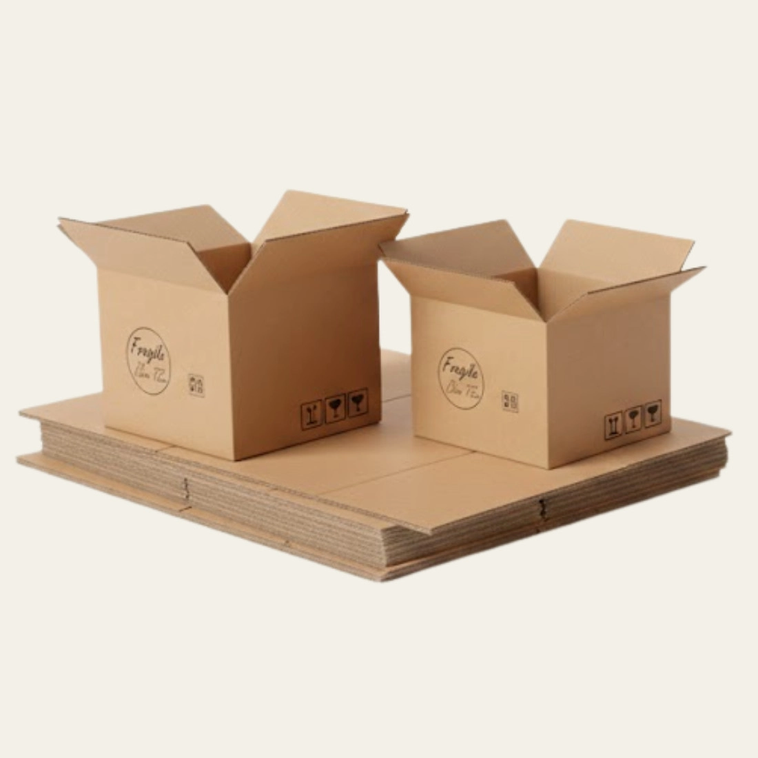 Brown Corrugated Boxes - Custom Corrugated Boxes