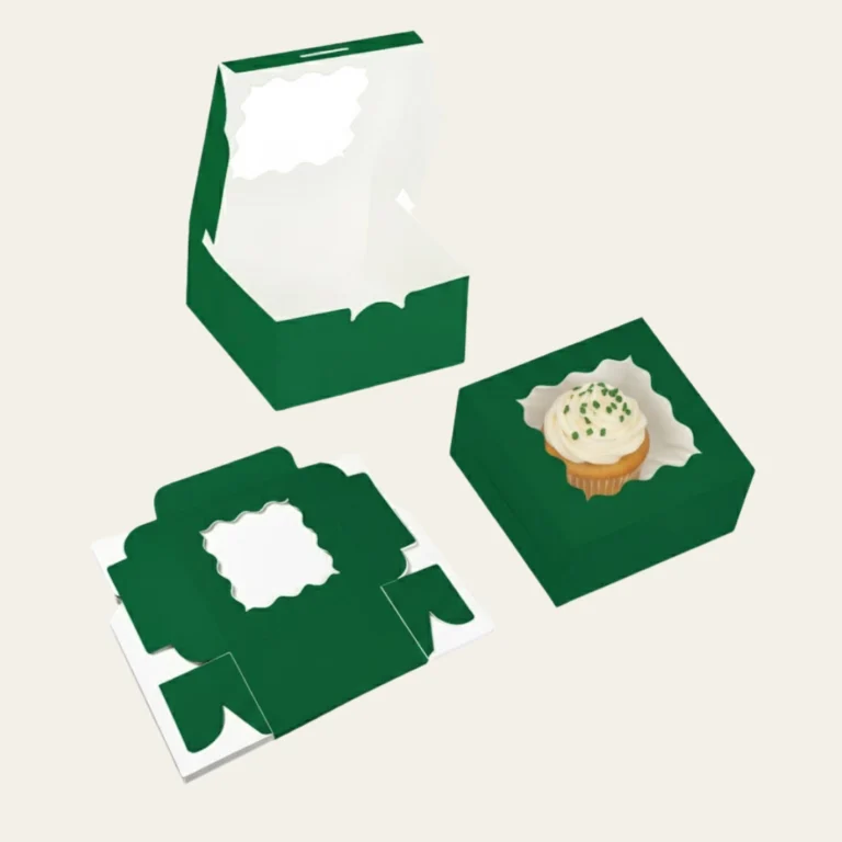 Green Bakery Boxes - Custom Bakery Packaging Boxes