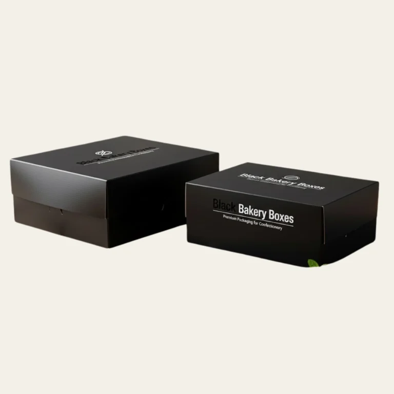 Black Bakery Boxes - Custom Bakery Packaging Boxes