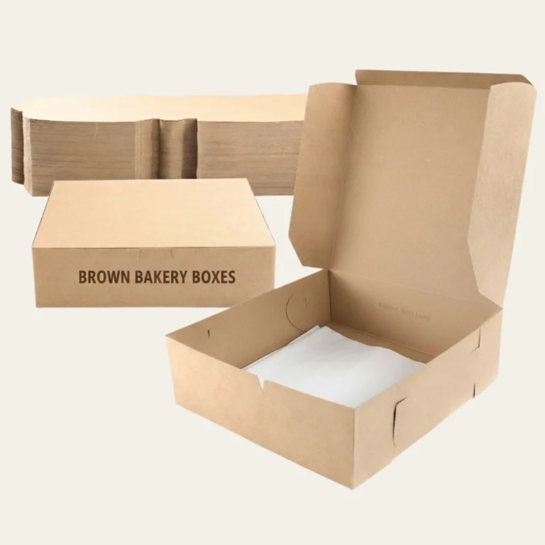 Brown Bakery Boxes - Custom Bakery Packaging Boxes