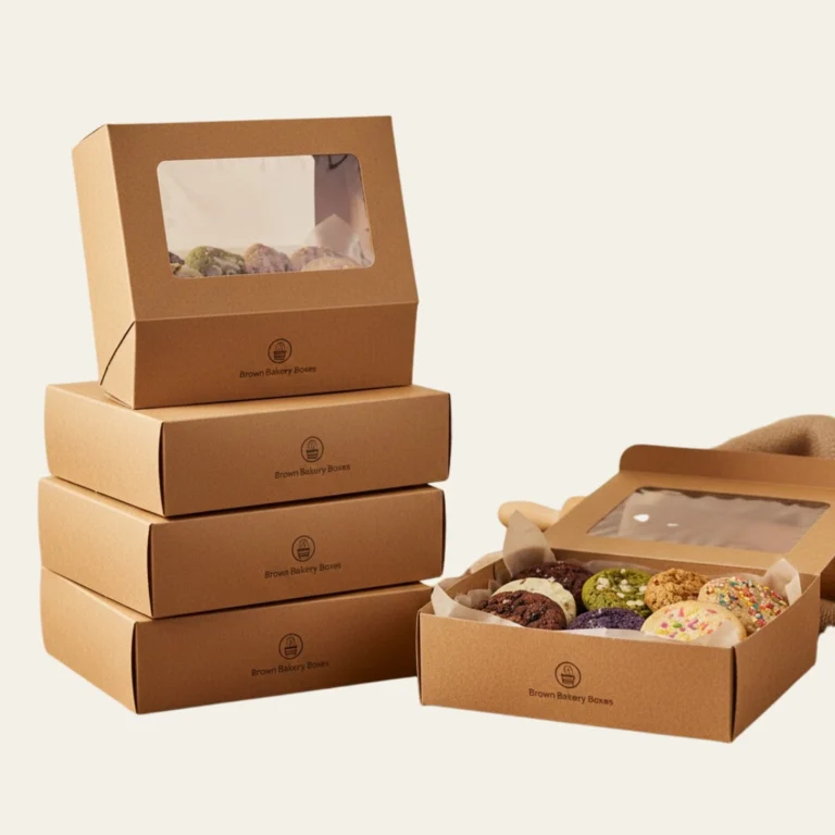 Brown Bakery Boxes - Custom Bakery Packaging Boxes
