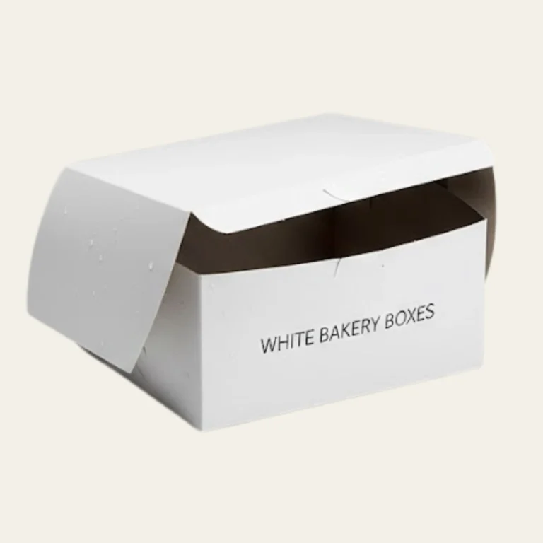 White Bakery Boxes - Custom Bakery Packaging Boxes
