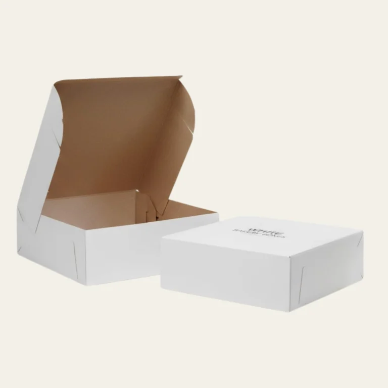 White Bakery Boxes - Custom Bakery Packaging Boxes