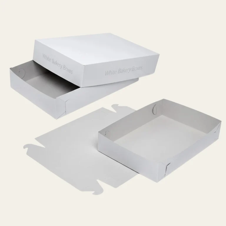 White Bakery Boxes - Custom Bakery Packaging Boxes