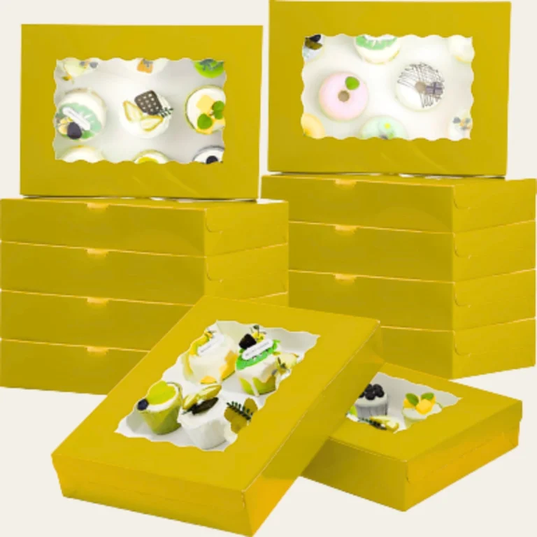 Yellow Bakery Boxes - Custom Bakery Packaging Boxes