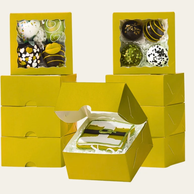 Yellow Bakery Boxes - Custom Bakery Packaging Boxes