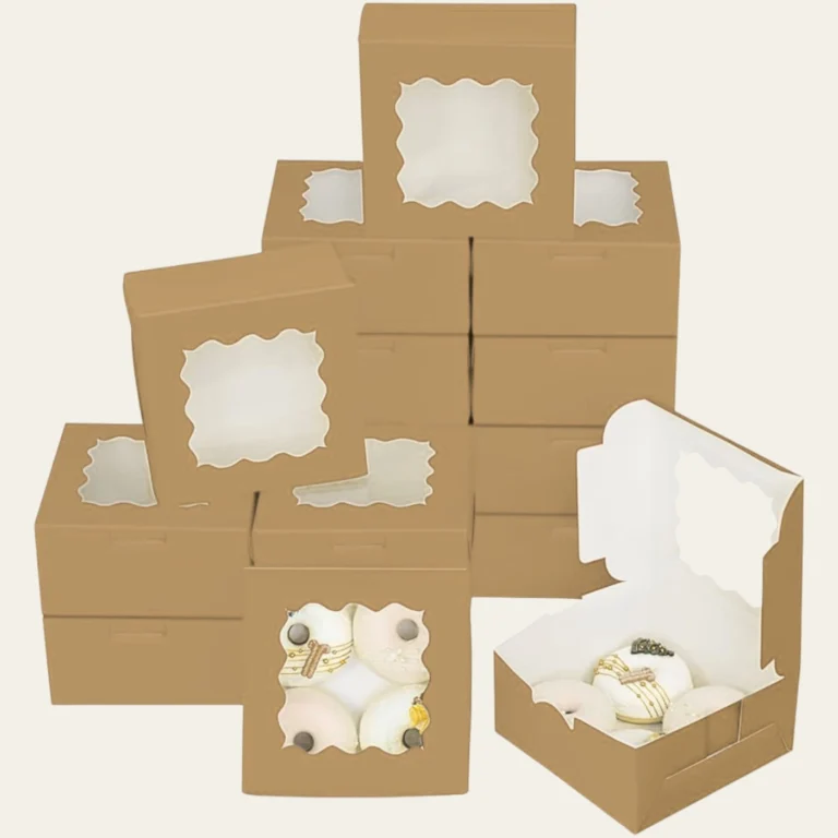 Tan Bakery Boxes - Custom Bakery Packaging Boxes