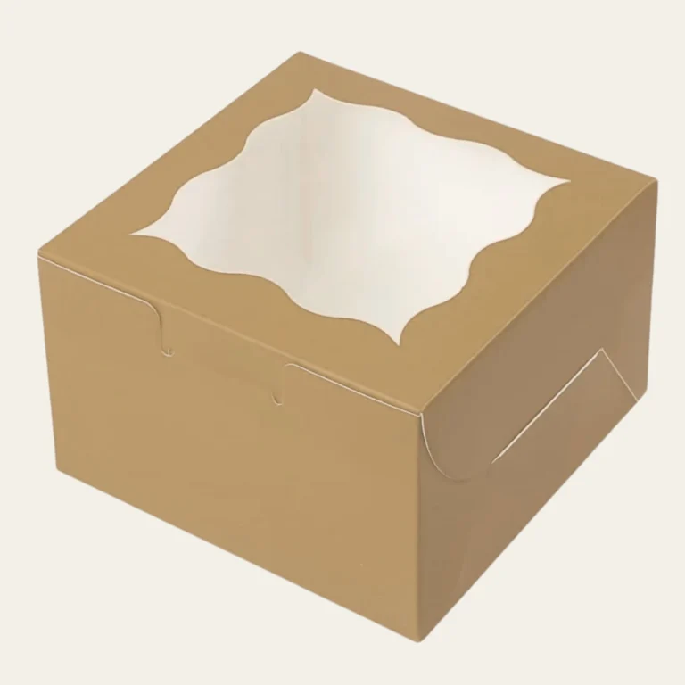 Tan Bakery Boxes - Custom Bakery Packaging Boxes