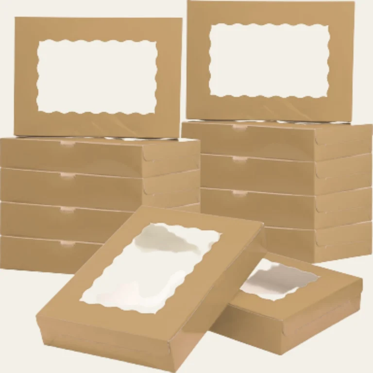 Tan Bakery Boxes - Custom Bakery Packaging Boxes