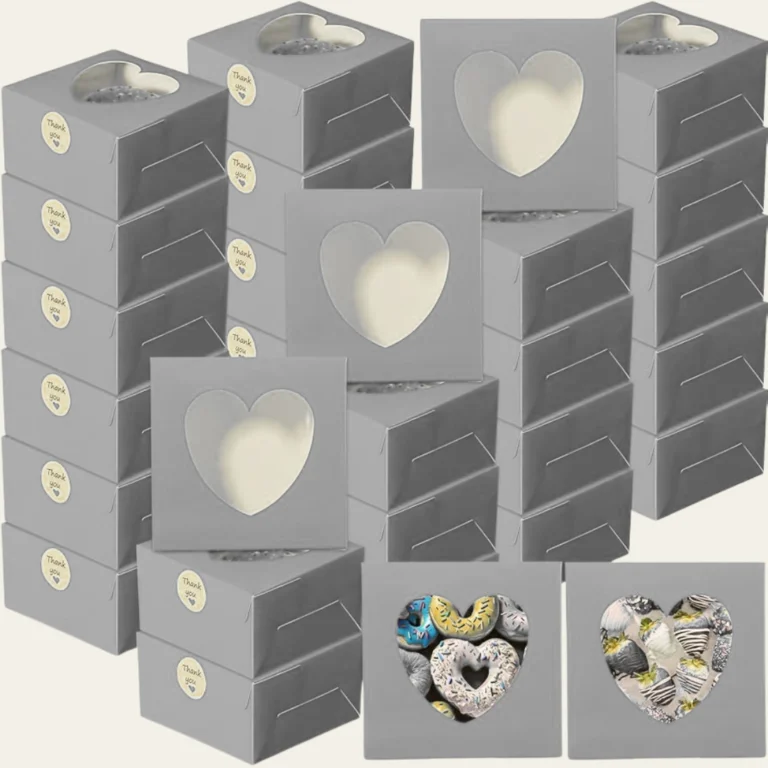 Silver Bakery Boxes - Custom Bakery Packaging Boxes