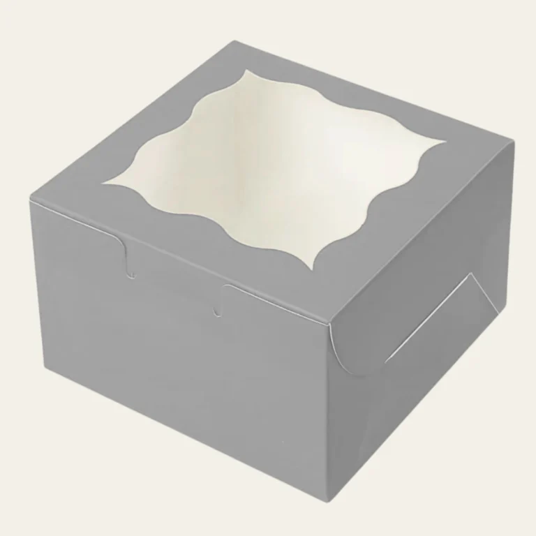 Silver Bakery Boxes - Custom Bakery Packaging Boxes