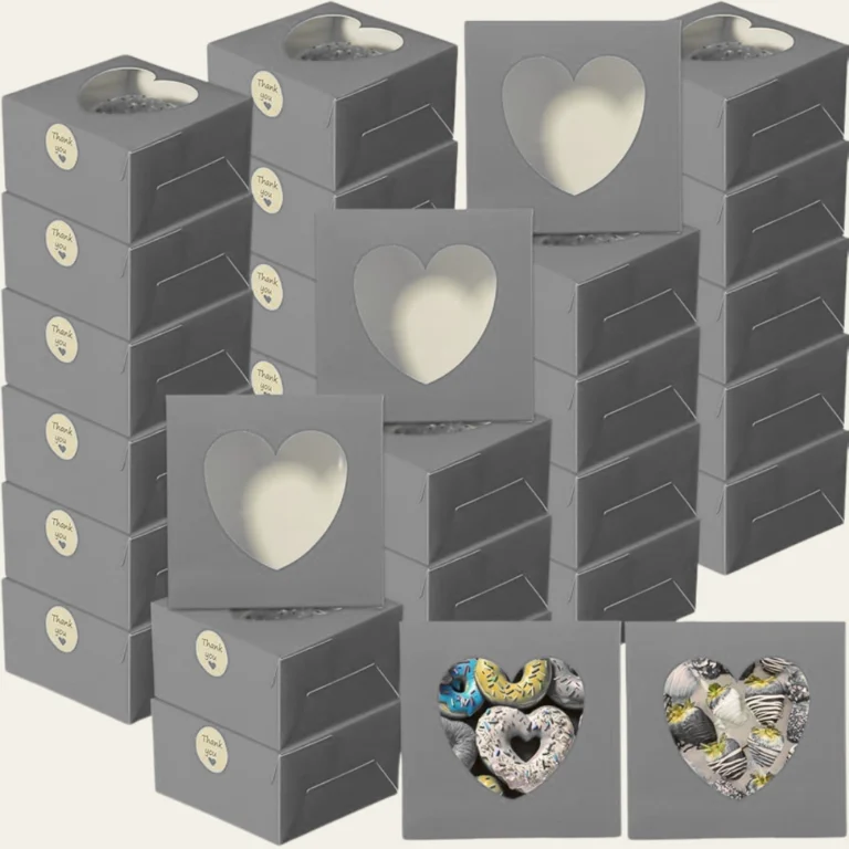 Gray Bakery Boxes - Custom Bakery Packaging Boxes