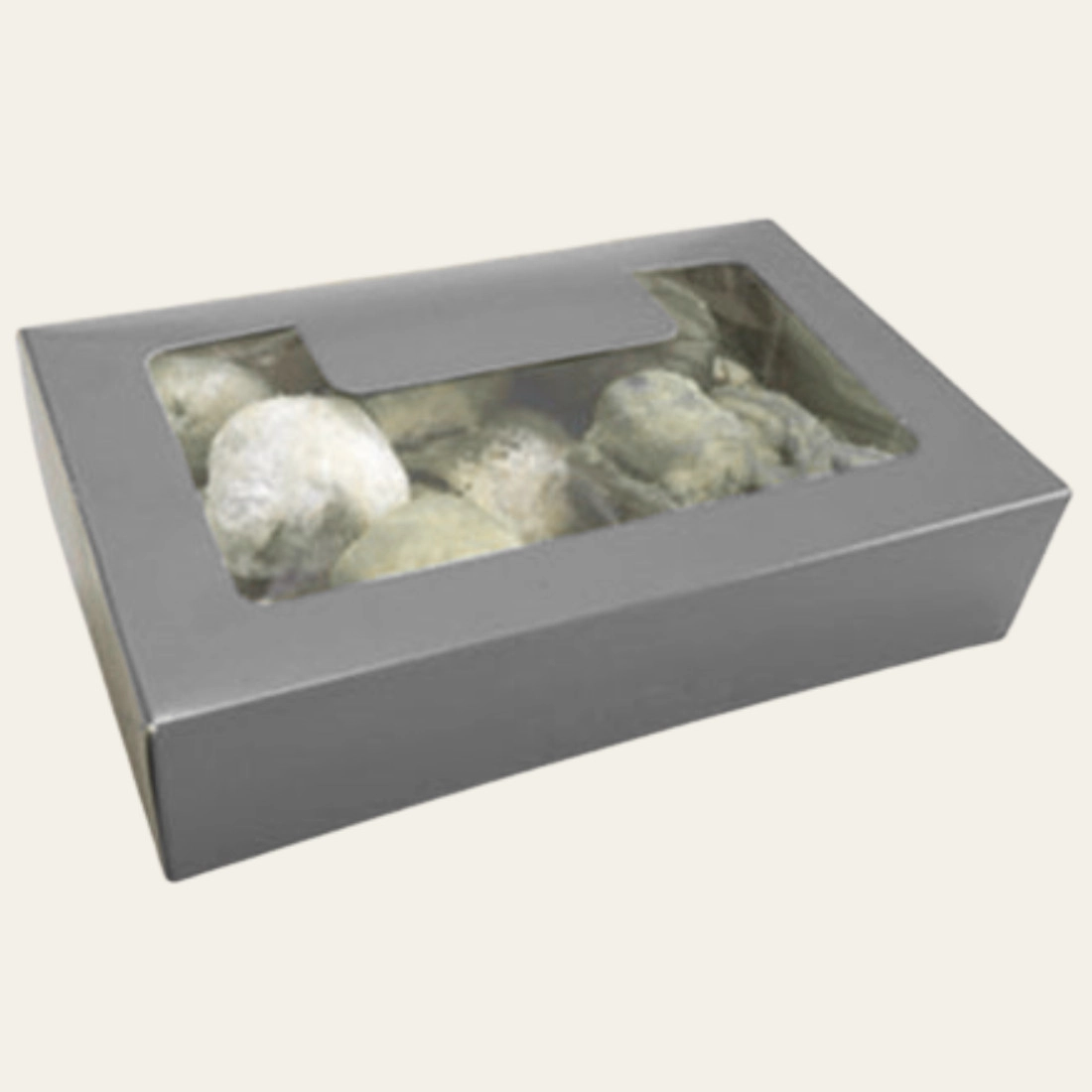 Gray Bakery Boxes - Custom Bakery Packaging Boxes