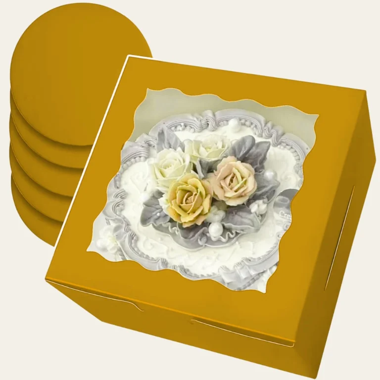 Orange Bakery Boxes - Custom Bakery Packaging Boxes