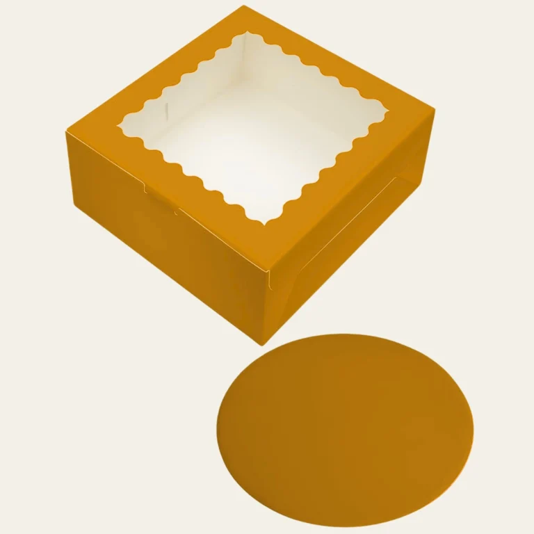 Orange Bakery Boxes - Custom Bakery Packaging Boxes