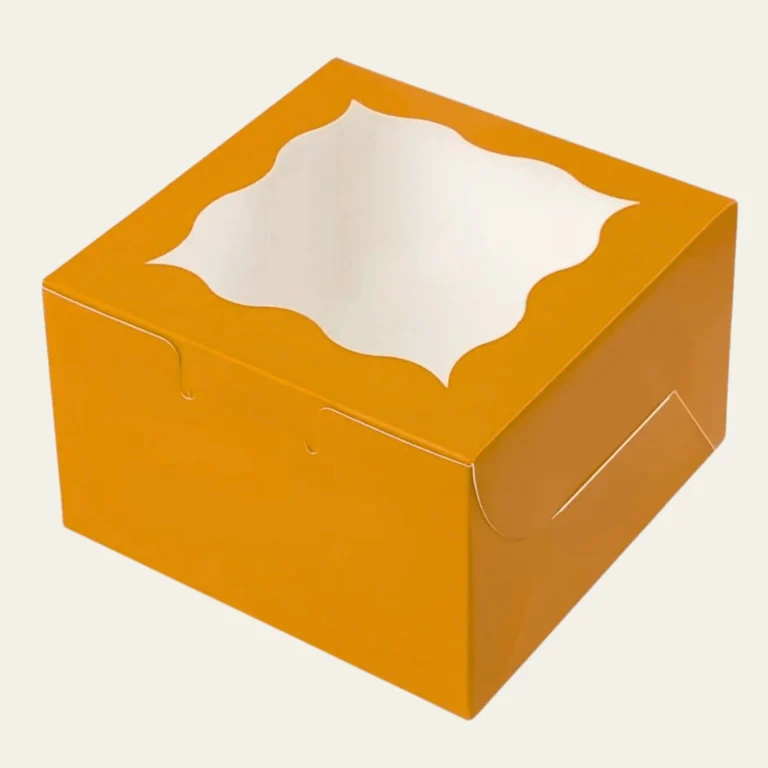 Orange Bakery Boxes - Custom Bakery Packaging Boxes